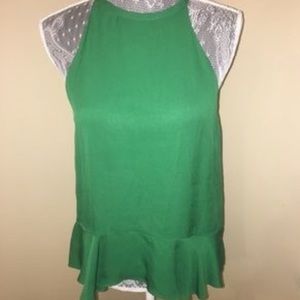 Diane von furstenberg Lizzy silk peplum blouse NWT